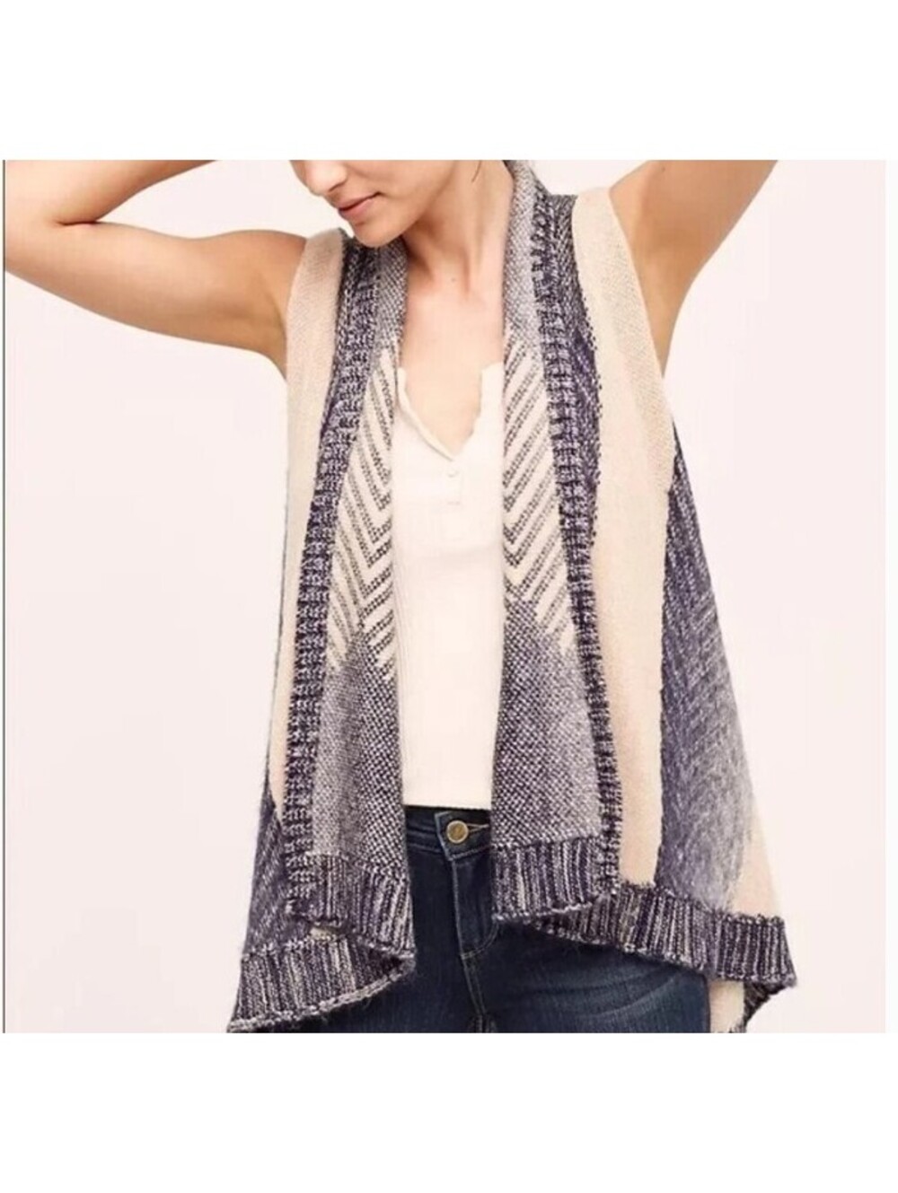 Anthropologie Sleeping On Snow M/L Mabli Best Wool Knitted Vest